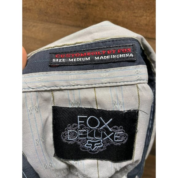 Fox Deluxe Men's Short Sleeve Button Up Size‎ Medium - Picture 3 of 4